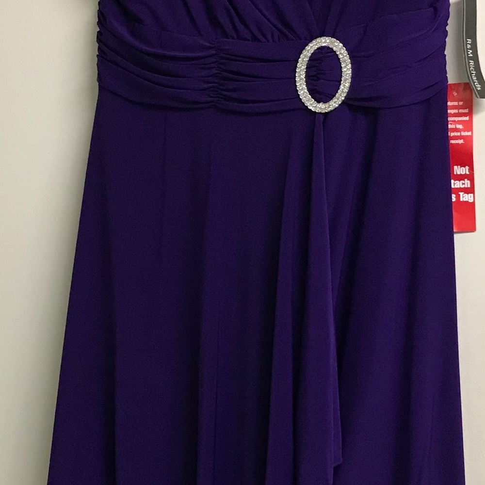 New With Tags R&M Richards Purple Dress Size 14 - Picture 4 of 5
